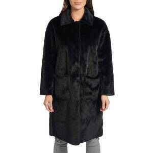 NEW LOVE TOKEN ruben faux fur jacket in black